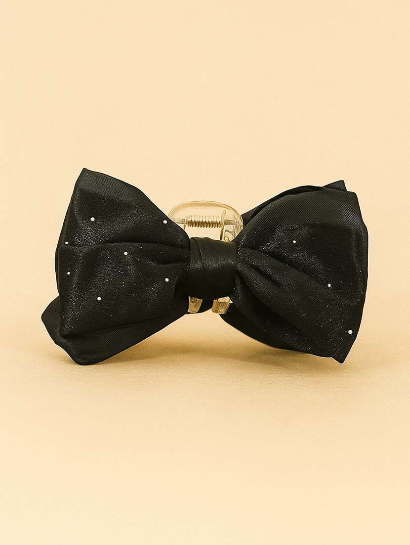 satin bow embellished clutcher - 22228711 -  Standard Image - 1