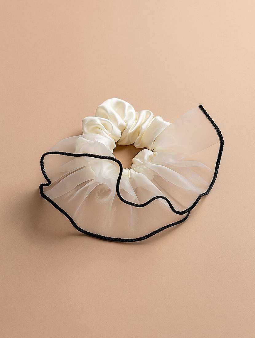 women white organza scrunchie - 22228730 -  Standard Image - 1