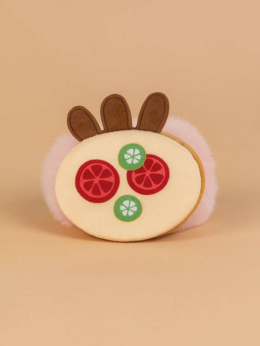 women pink bunny ears veggie bun scrunchie - 22228773 -  Standard Image - 1