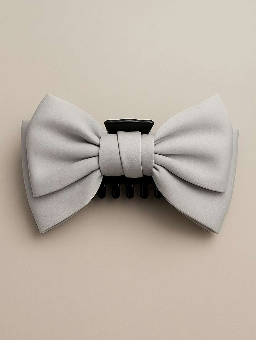 women satin bow hair claw clip for women - 22228777 -  Standard Image - 1