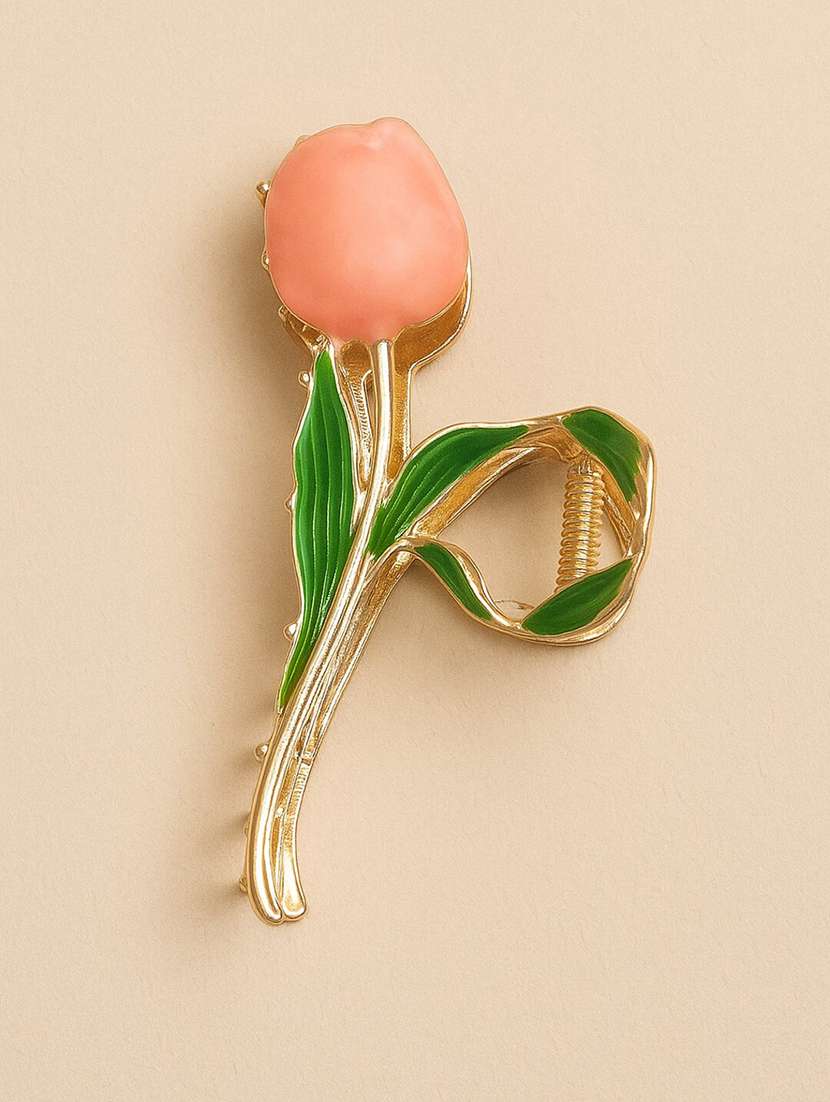 tulip inspired floral hair claw for women - 22228796 -  Standard Image - 1