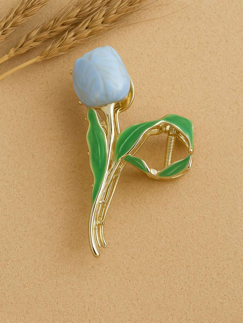 tulip inspired floral hair claw for women - 22228799 -  Standard Image - 1