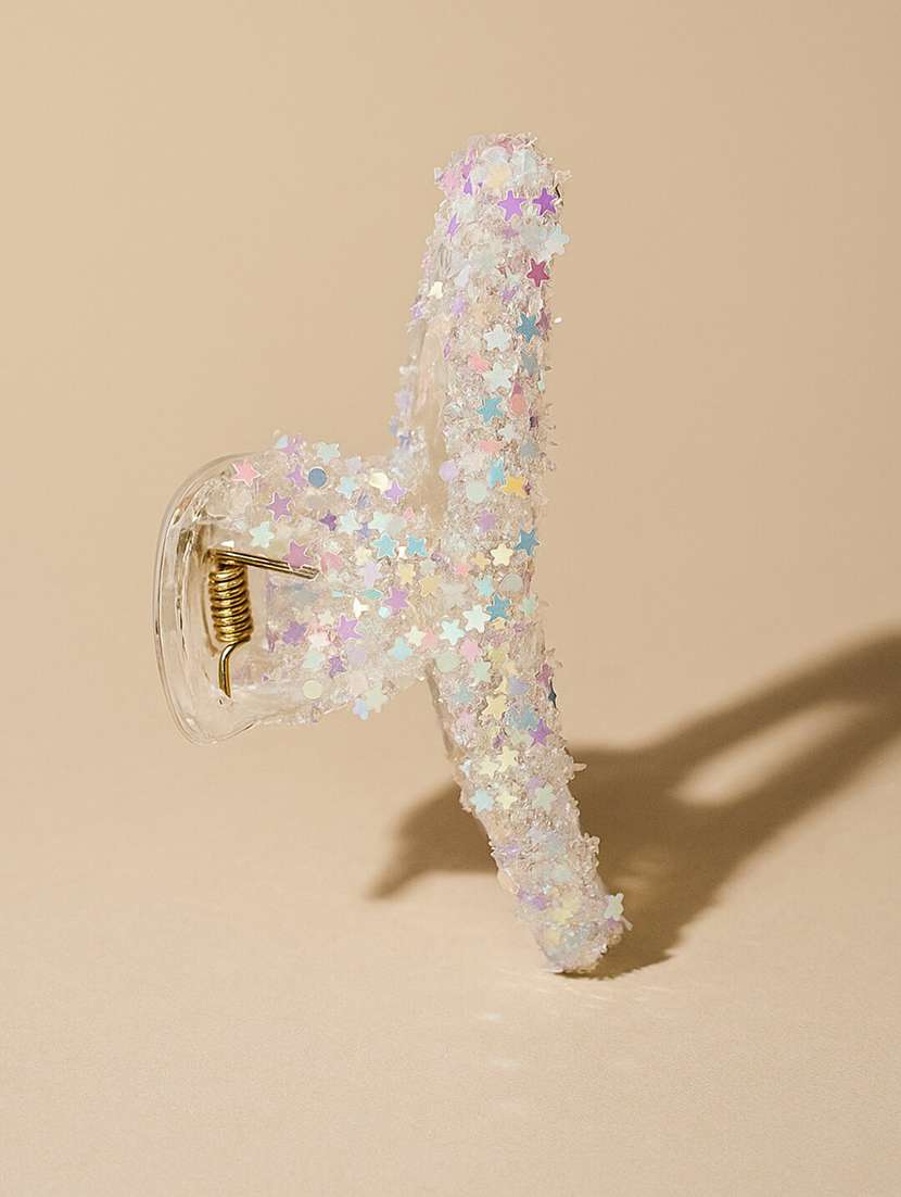 women glitter star acrylic claw clip - 22228801 -  Standard Image - 1