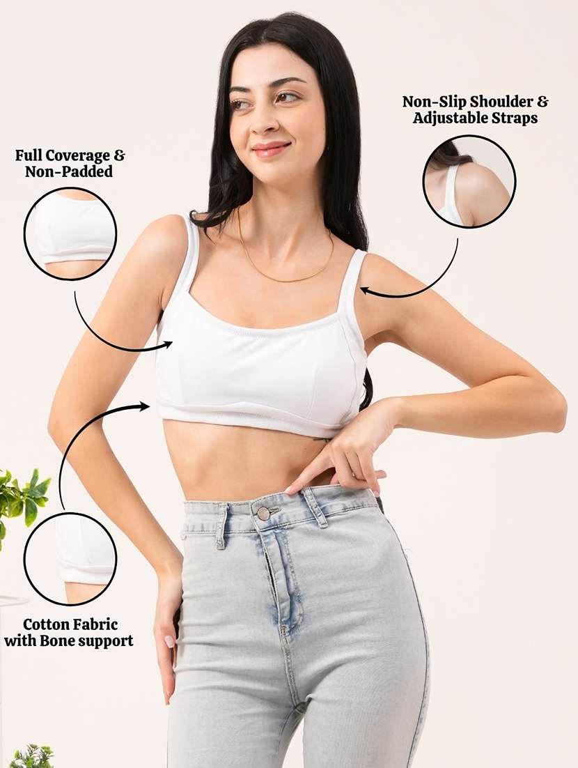 women solid lightly padded t-shirt bra - 22228818 -  Standard Image - 1
