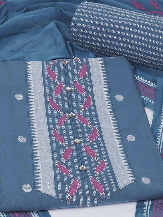 women self design unstitched suit set - 22228830 -  Standard Image - 1