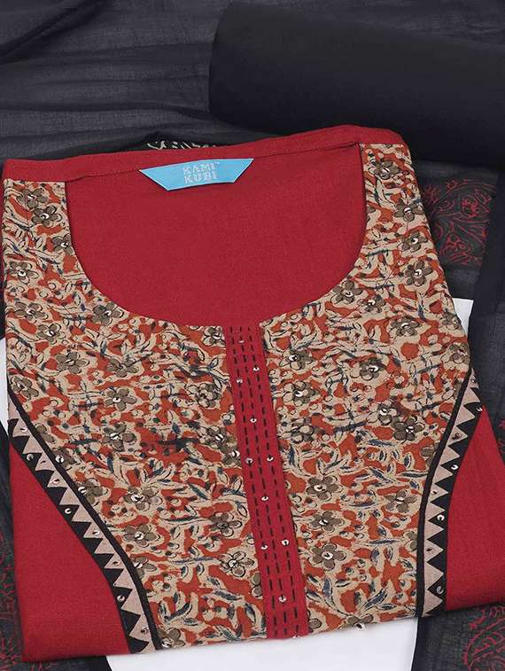 women printed unstitched suit set - 22228834 -  Standard Image - 1