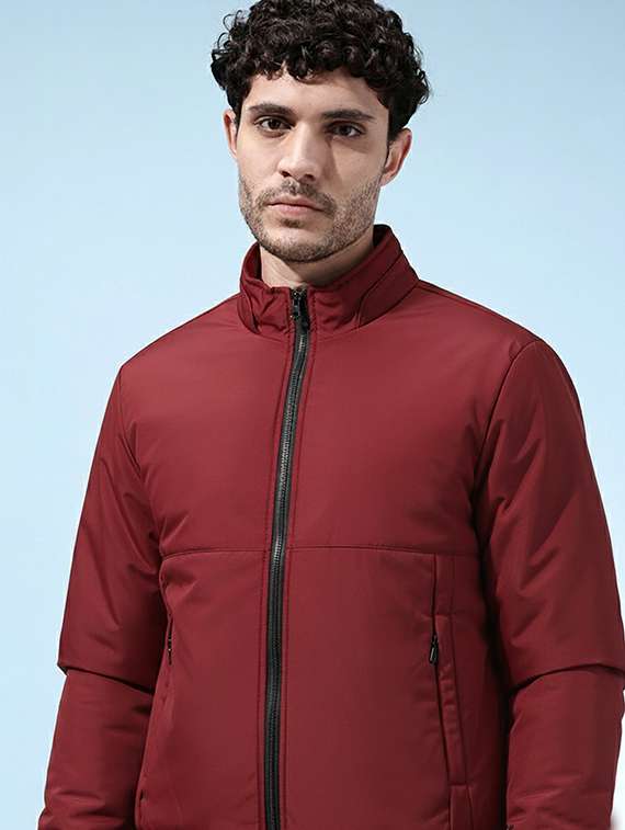 men solid long sleeve lightweight bomber jacket - 22228850 -  Standard Image - 1