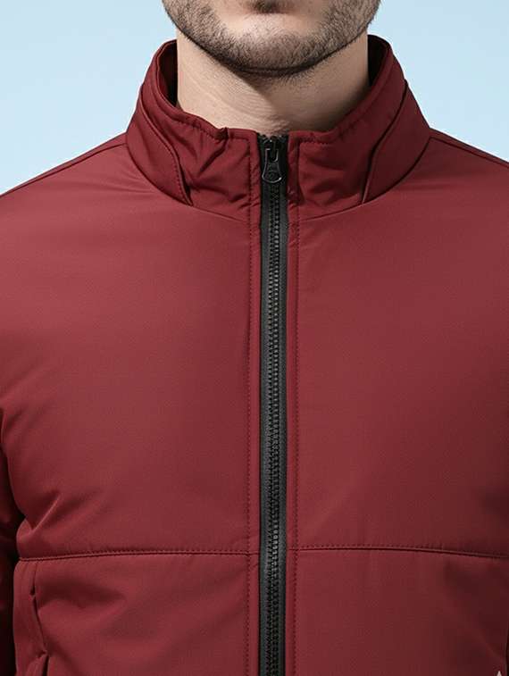 men solid long sleeve lightweight bomber jacket - 22228850 -  Standard Image - 4