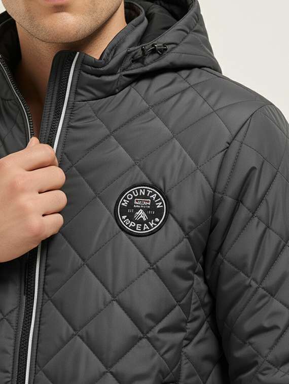 men solid long sleeve puffer jacket - 22228852 -  Standard Image - 4