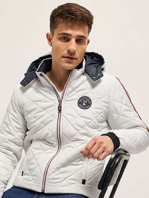 men solid long sleeve puffer jacket - 22228853 -  Standard Image - 1