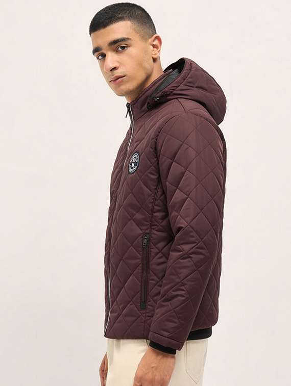 men solid long sleeve puffer jacket - 22228854 -  Standard Image - 1