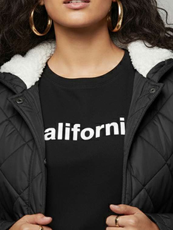 women solid long sleeve hooded quilted jacket - 22228861 -  Standard Image - 4