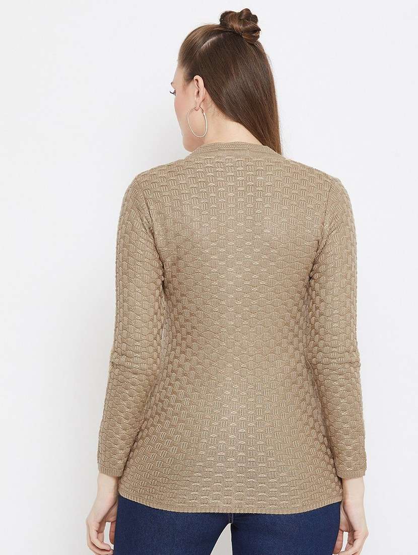 women self designed long sleeve cardigan - 22229061 -  Standard Image - 1