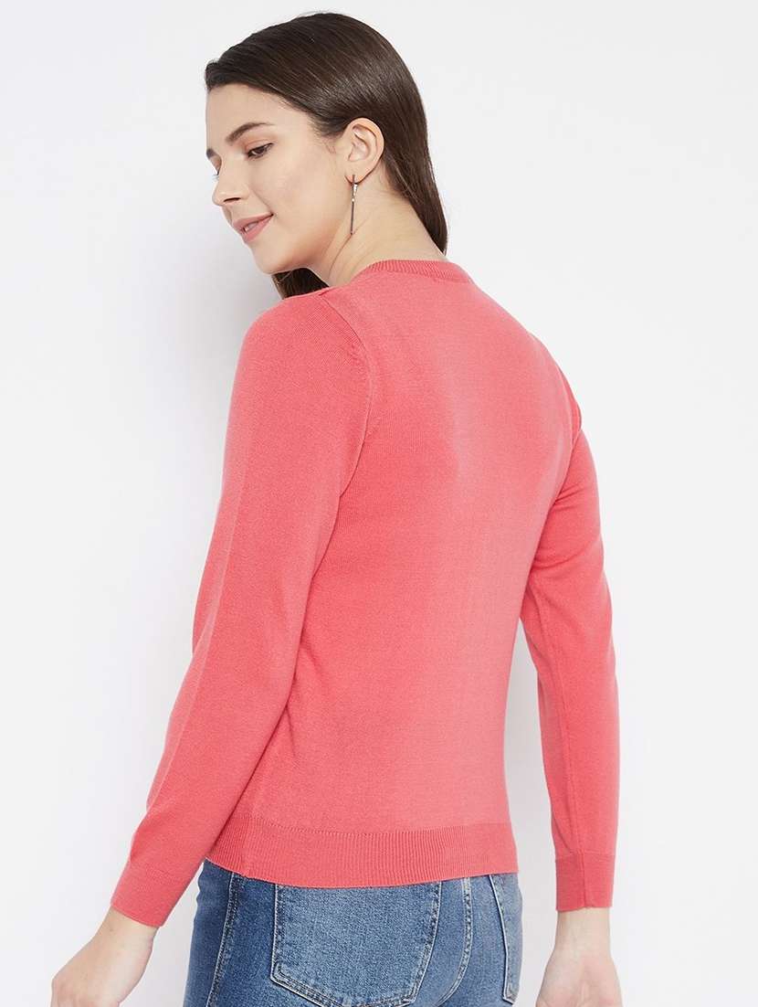 women solid long sleeve cardigan - 22229124 -  Standard Image - 1