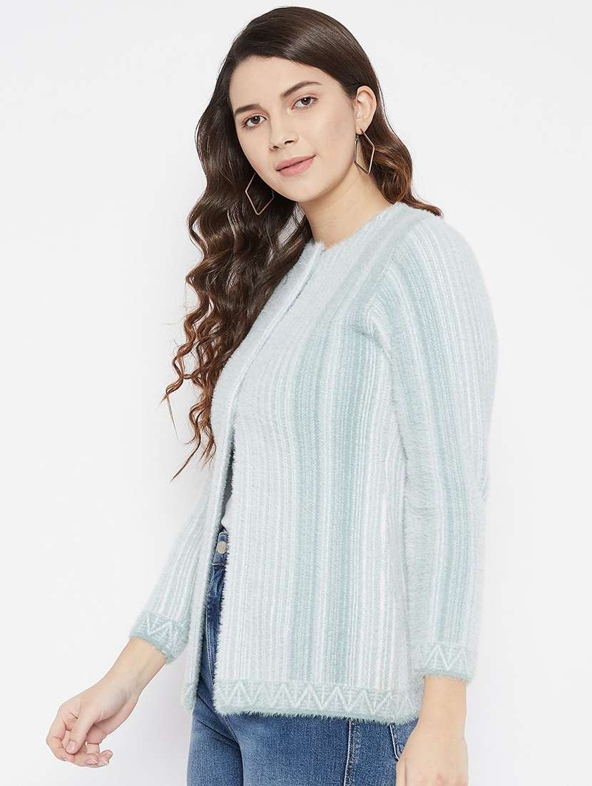 women self designed long sleeve cardigan - 22229192 -  Standard Image - 1