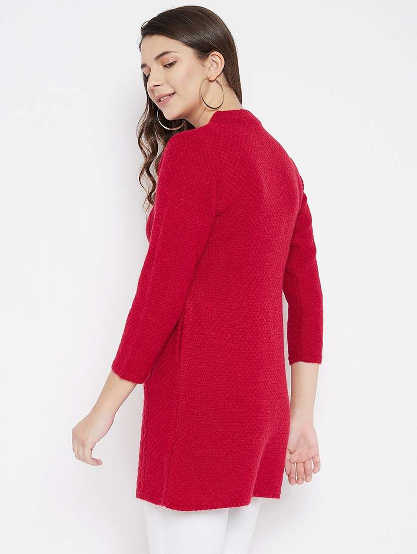 women self designed long sleeve cardigan - 22229243 -  Standard Image - 1