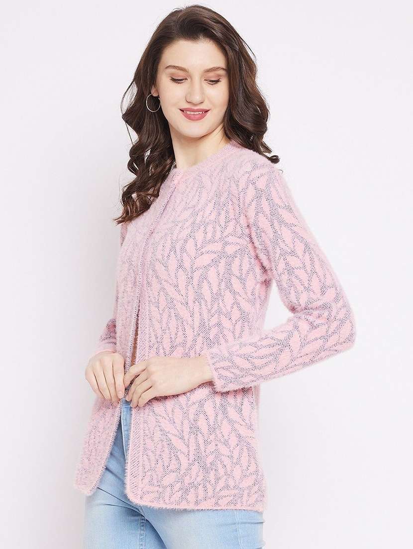 women self designed sleeveless cardigan - 22229301 -  Standard Image - 1