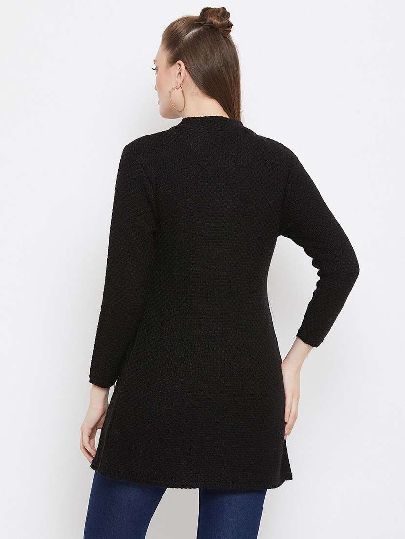 women self designed ong sleeve cardigan - 22229616 -  Standard Image - 1