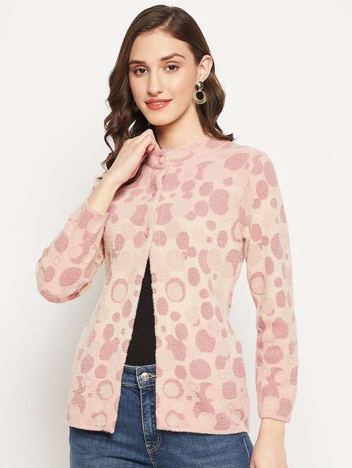 women self designed long sleeve cardigan - 22229749 -  Standard Image - 0