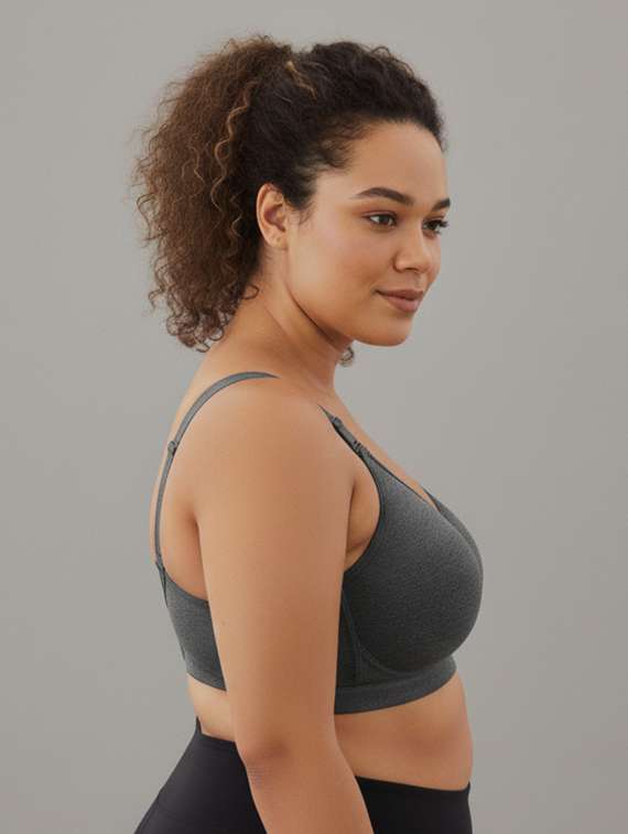 women plus size solid non padded minimizer bra - 22229788 -  Standard Image - 1