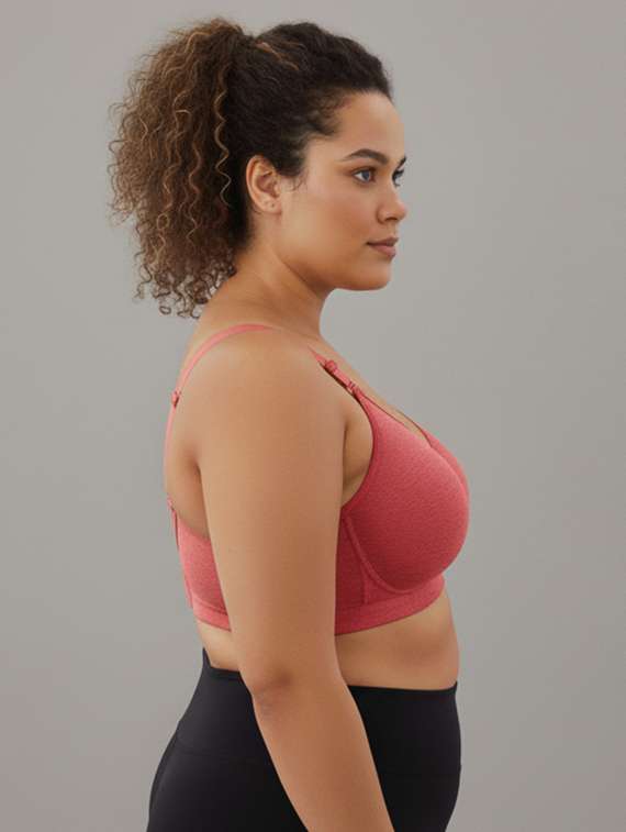 women plus size solid non padded minimizer bra - 22229789 -  Standard Image - 1