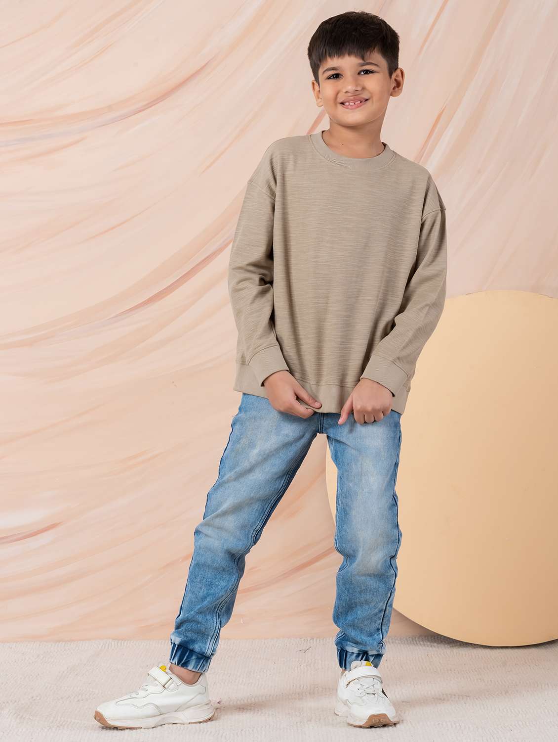 boys solid long sleeve sweatshirt - 22229809 -  Standard Image - 4