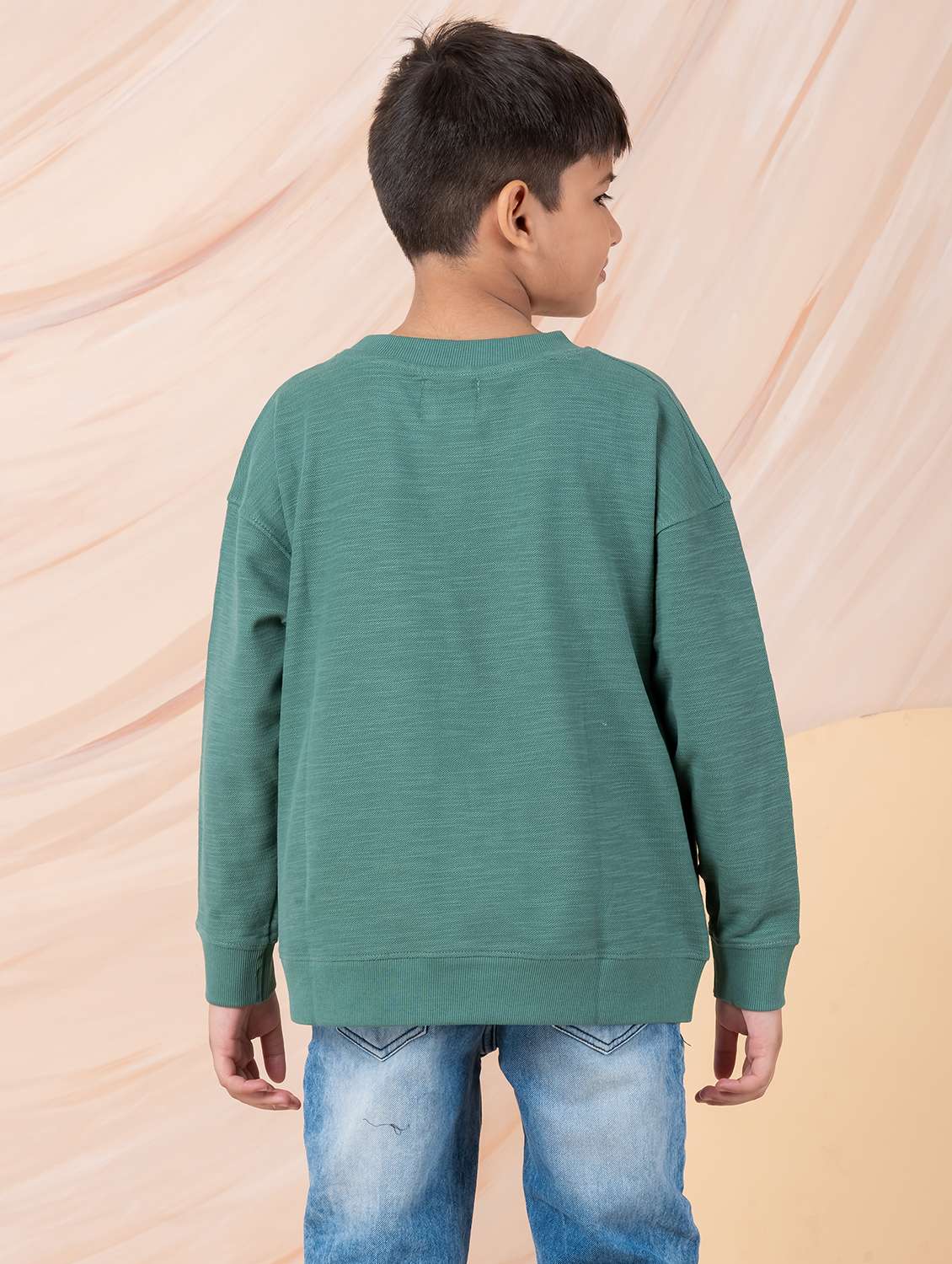 boy solid long sleeve sweatshirt - 22229814 -  Standard Image - 4