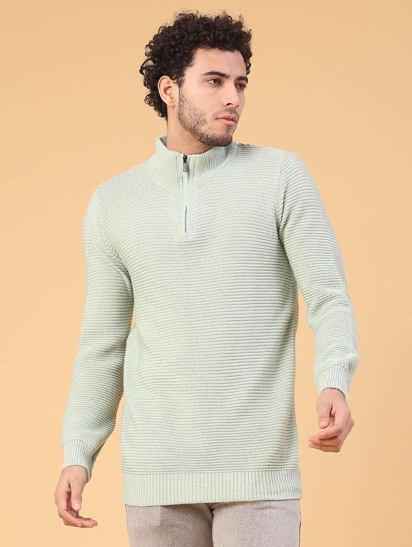 men self design long sleeve regular fit pullover  - 22230038 -  Standard Image - 1