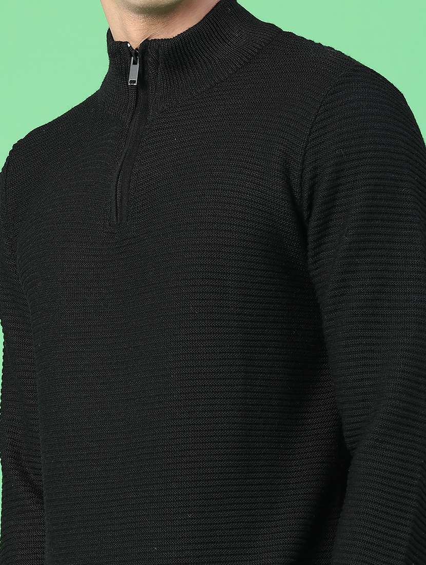 men self design long sleeve regular fit pullover  - 22230041 -  Standard Image - 4