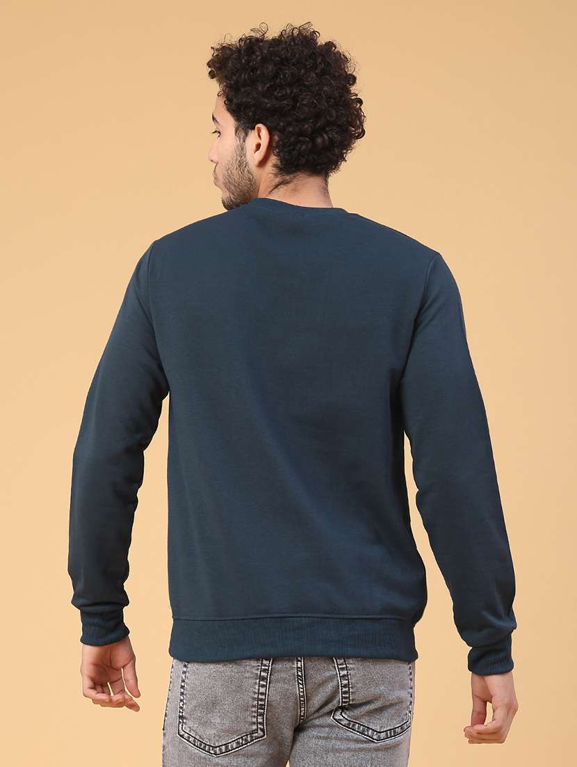 men typographic long sleeve regular fit sweatshirt - 22230151 -  Standard Image - 4