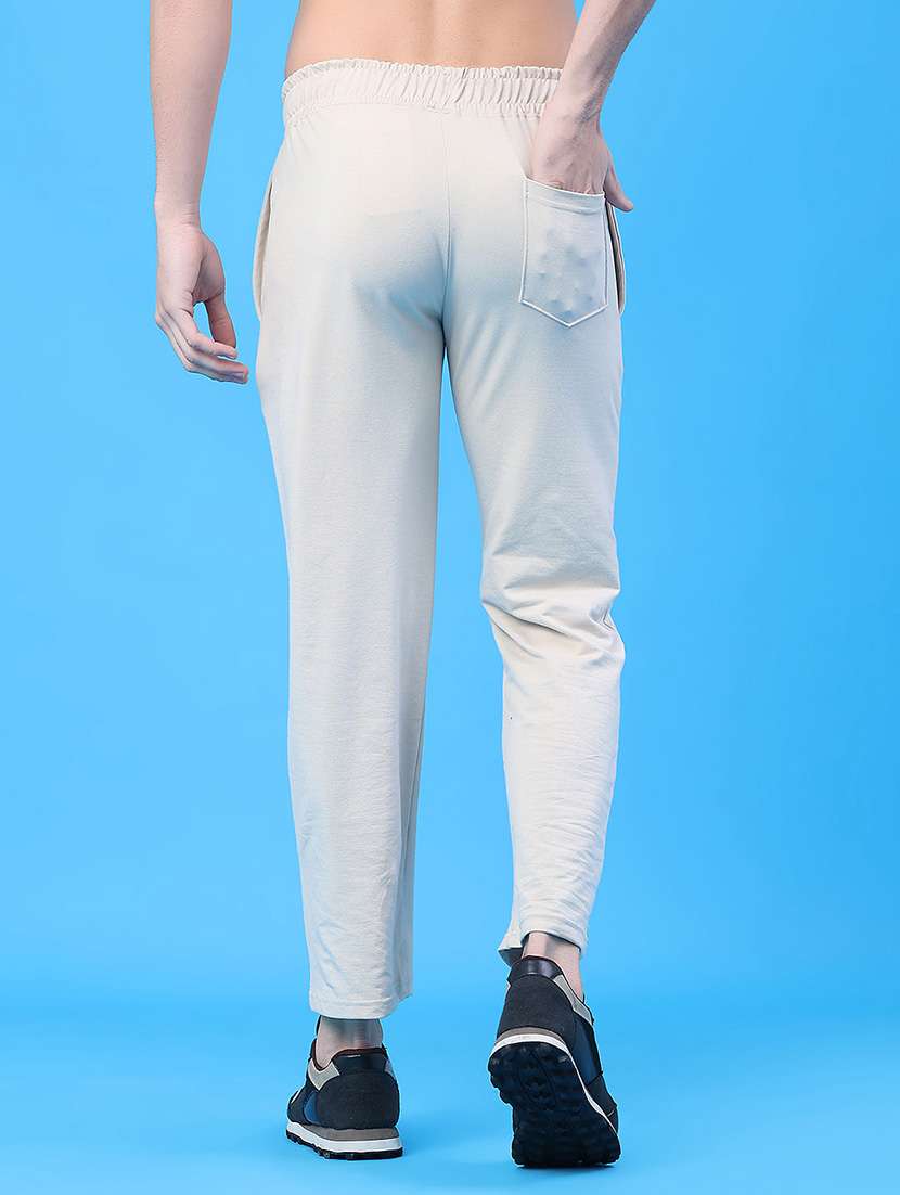 men solid mid rise ankle length track pant - 22230160 -  Standard Image - 4