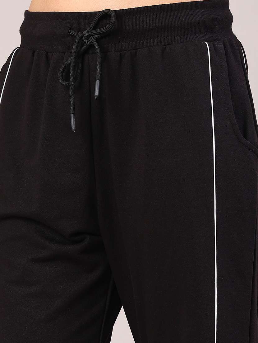 women solid mid rise track pant - 22230191 -  Standard Image - 1