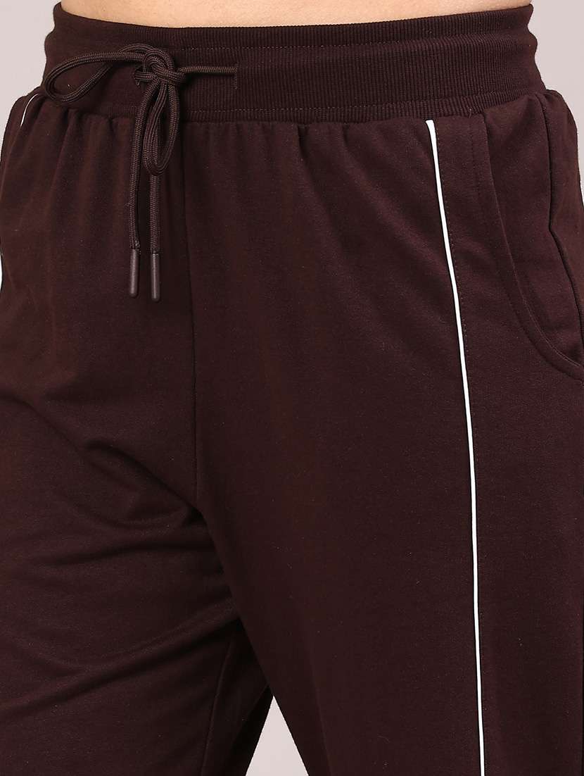 women solid mid rise regular fit track pant - 22230192 -  Standard Image - 1