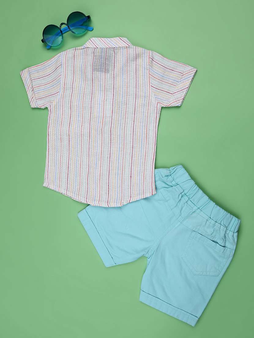 kids printed shirt and short set - 22230201 -  Standard Image - 1