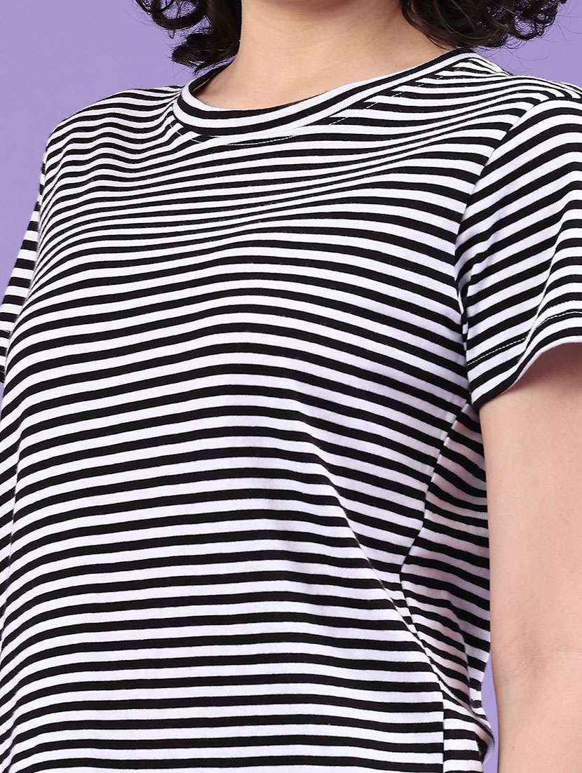 women striped short sleeve t-shirt - 22230285 -  Standard Image - 1