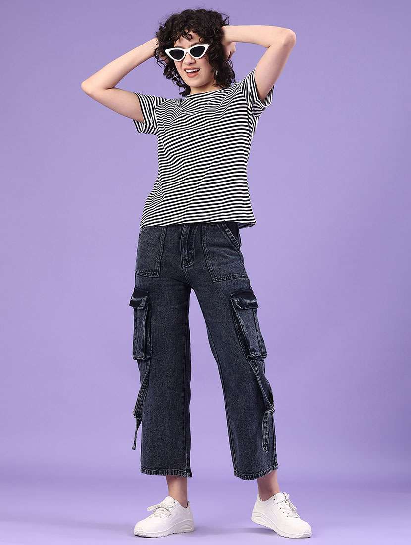 women striped short sleeve t-shirt - 22230285 -  Standard Image - 4