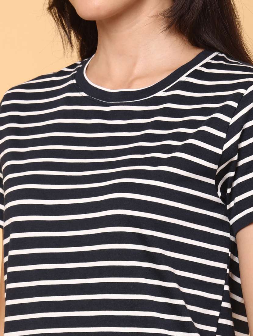 women striped short sleeve t-shirt - 22230289 -  Standard Image - 1