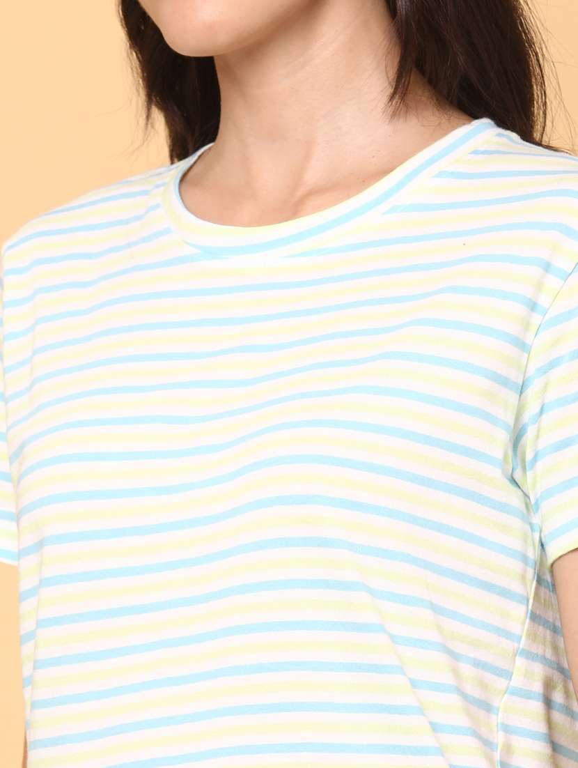women striped short sleeve t-shirt - 22230292 -  Standard Image - 1