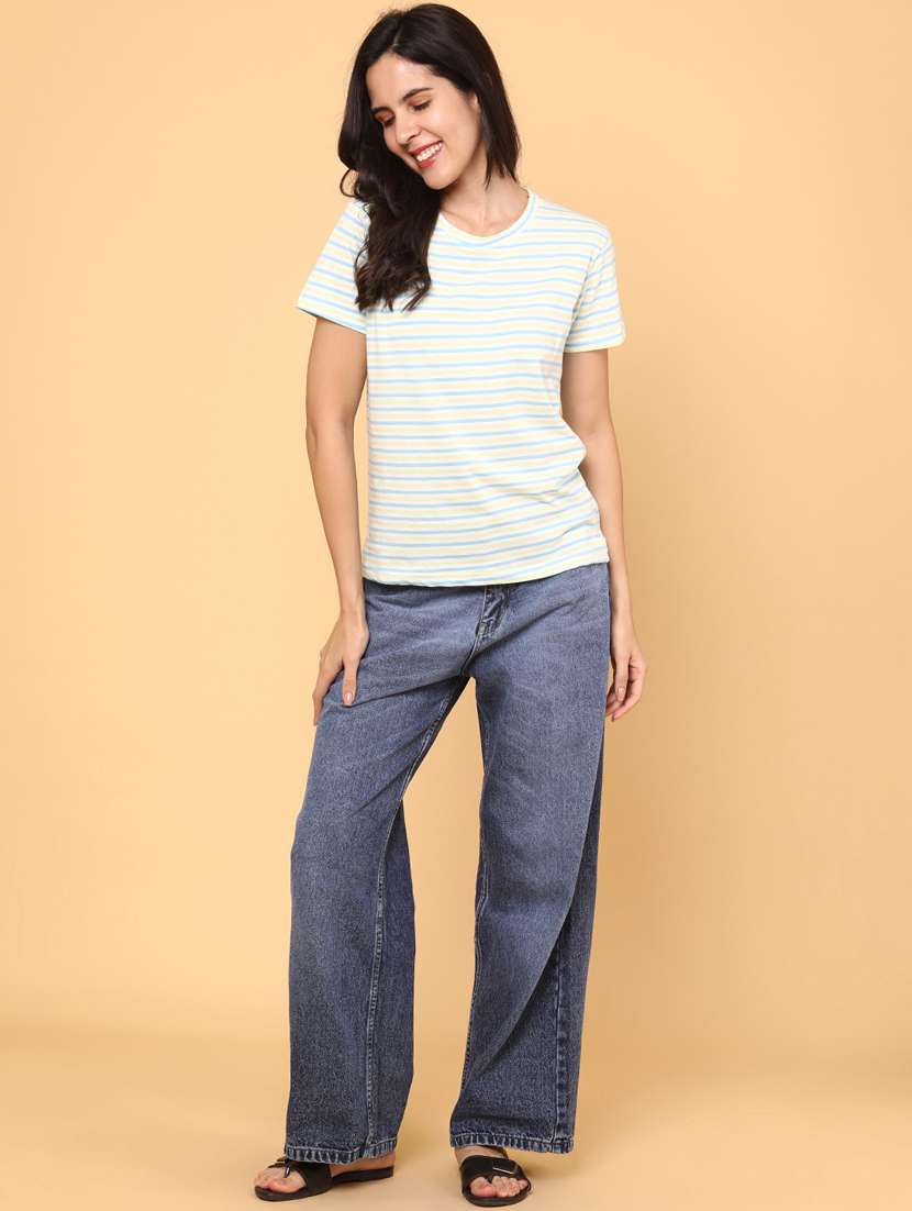 women striped short sleeve t-shirt - 22230292 -  Standard Image - 4