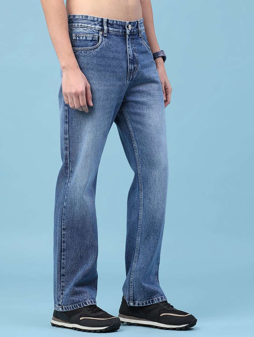 men washed mid rise full length jeans - 22230476 -  Standard Image - 1