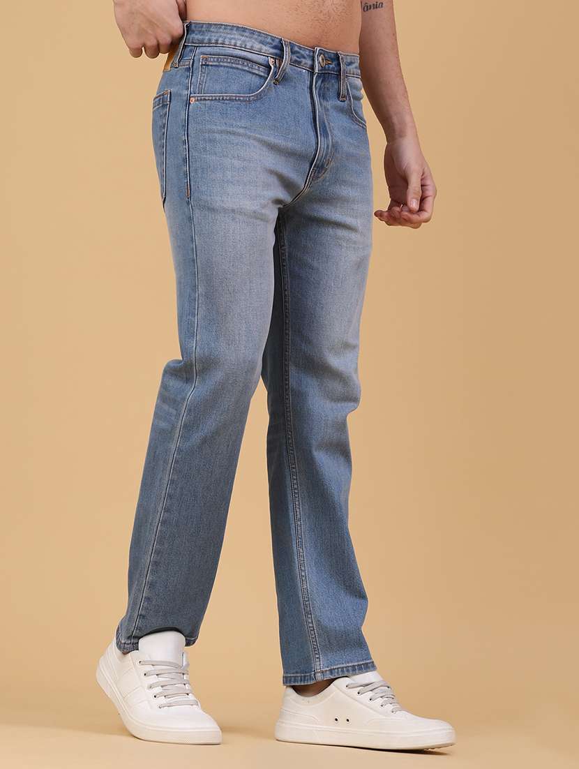 men washed mid rise full length jeans - 22230480 -  Standard Image - 1