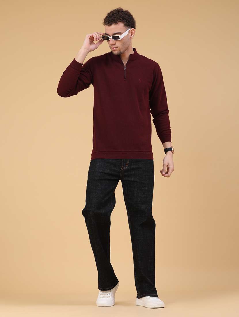 men plain mid rise full length jeans - 22230486 -  Standard Image - 4