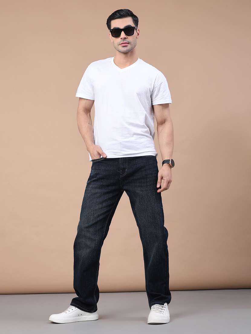 men washed mid rise full length jeans - 22230511 -  Standard Image - 4