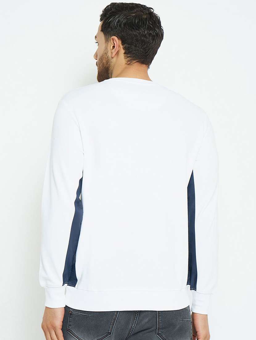 men chest print long sleeve regular fit sweatshirt - 22230664 -  Standard Image - 1