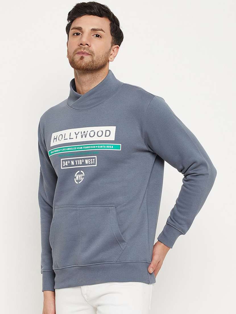 men typographic long sleeve regular fit sweatshirt - 22230691 -  Standard Image - 1