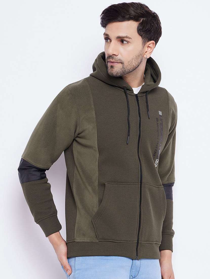 men color block long sleeve regular fit sweatshirt - 22230708 -  Standard Image - 1