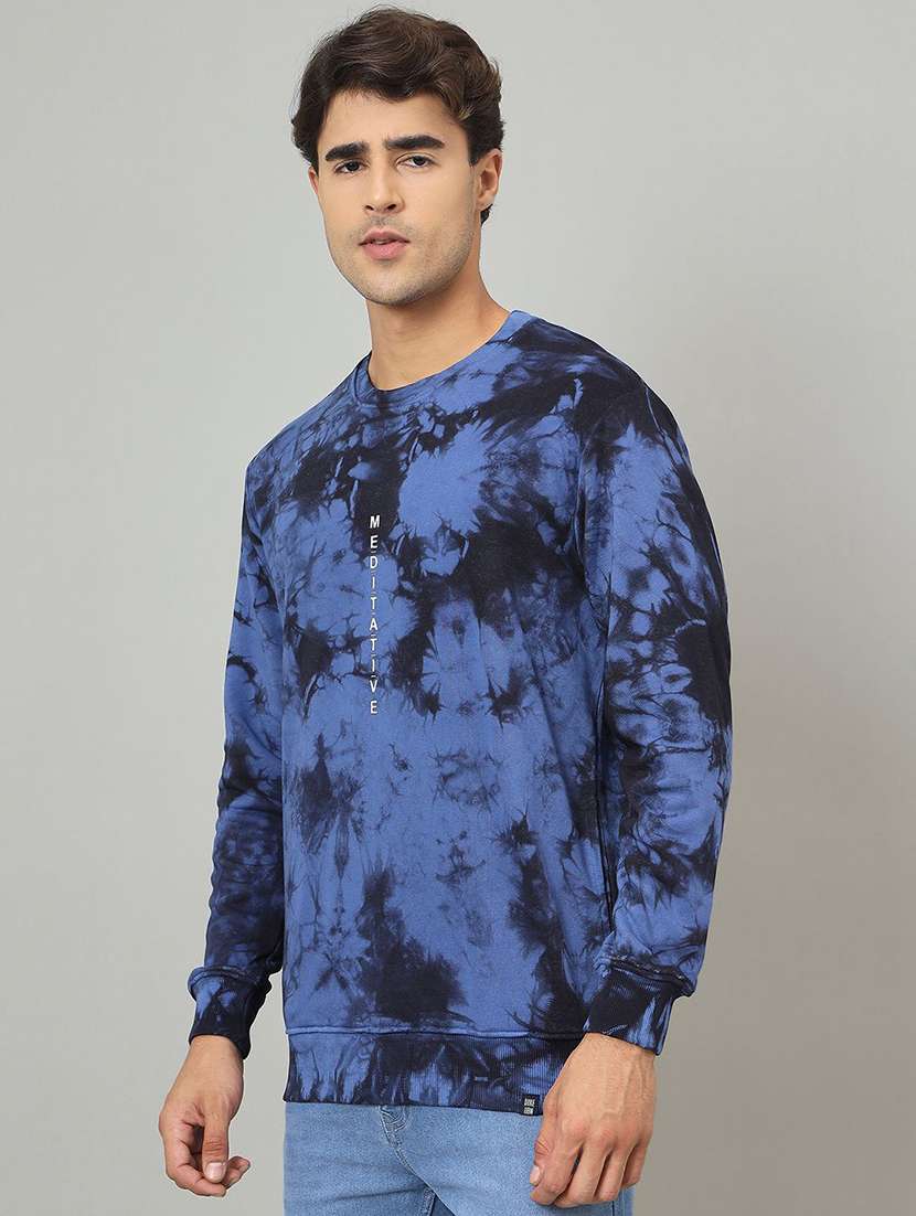 men tie & dye long sleeve regular fit casual shirt - 22230714 -  Standard Image - 1