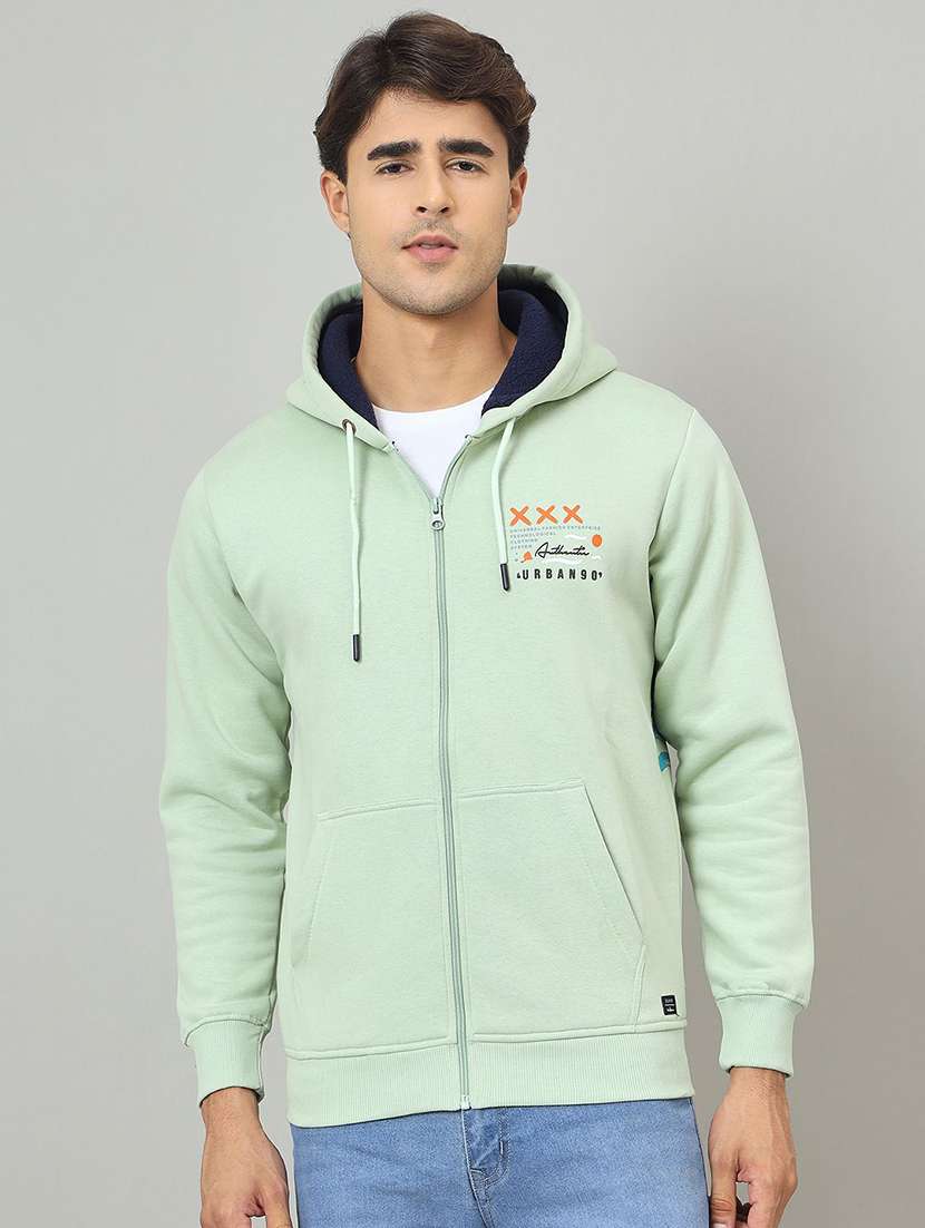 men front & back print long sleeve regular fit sweatshirt