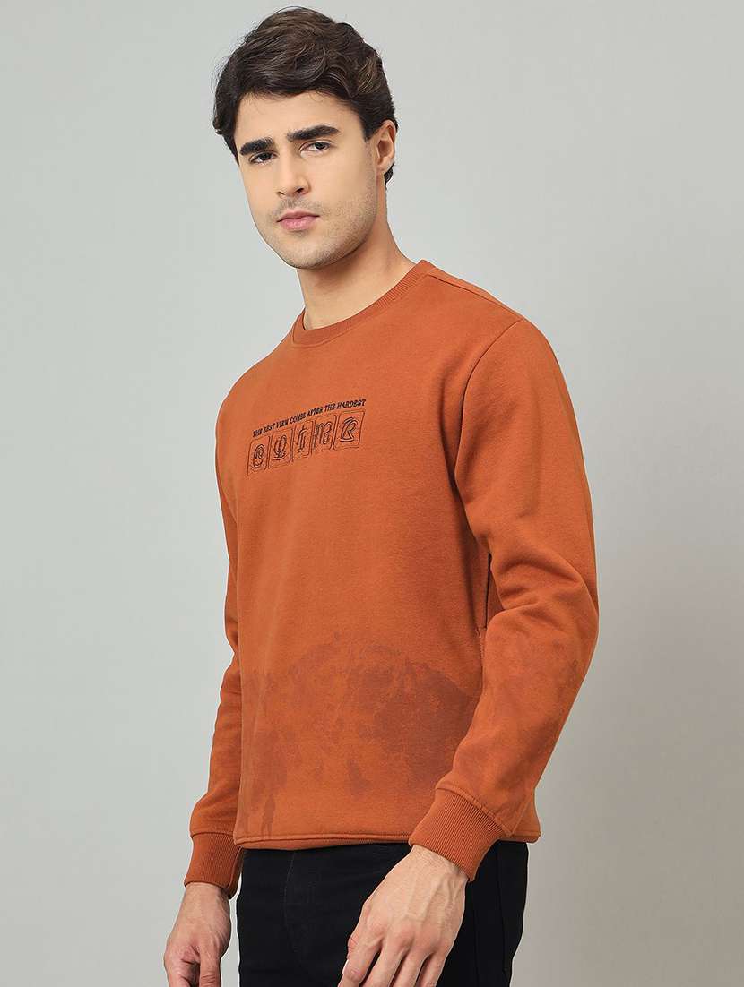 men printed long sleeve regular fit sweatshirt - 22230728 -  Standard Image - 1