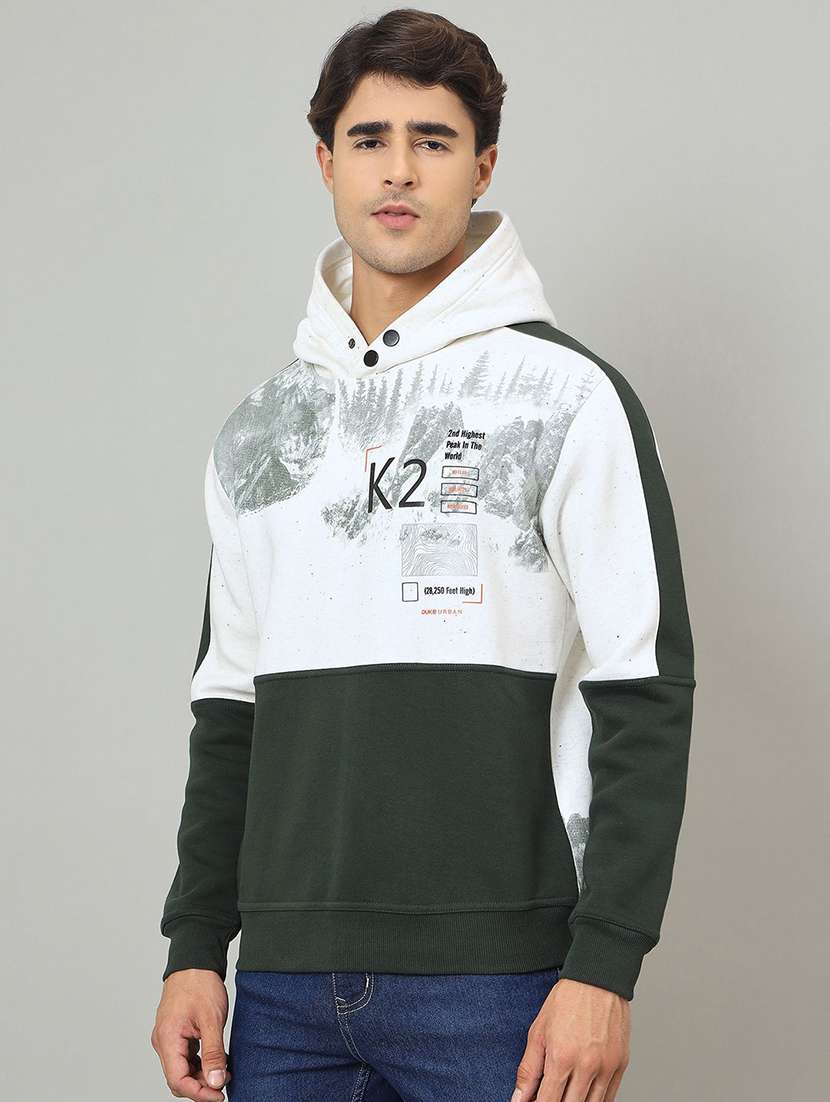 men color block long sleeve regular fit sweatshirt - 22230735 -  Standard Image - 1